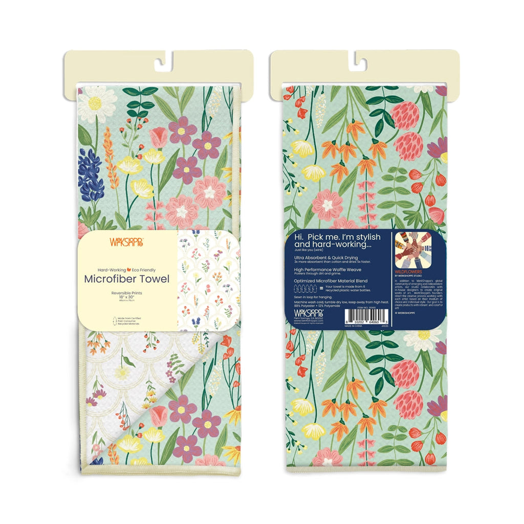 Werkshoppe Wildflowers Microfiber Kitchen Dish Towel
