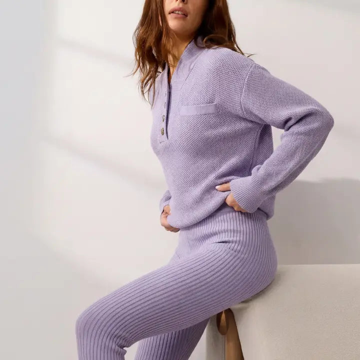 LUNYA Cottonsilk Pocket Henley