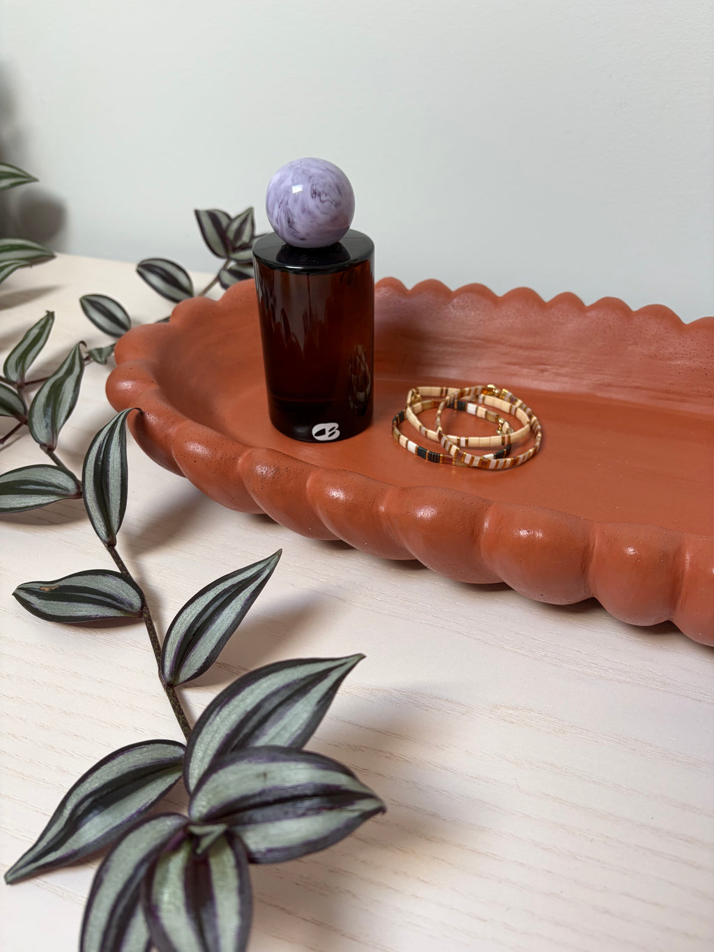 Forma Xxl Handmade Concrete Bowl Dark Terracotta