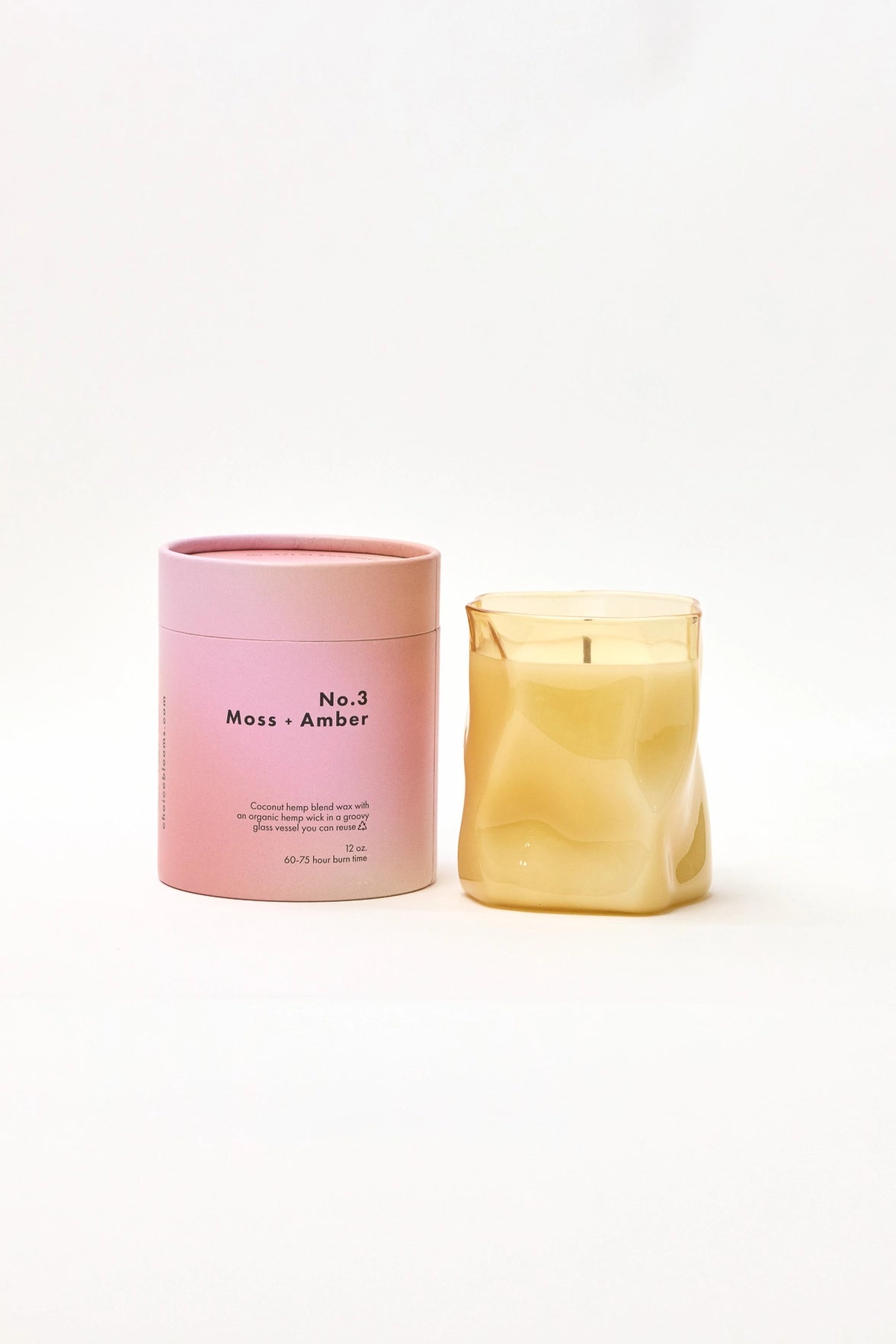 Choice Blooms 12oz. No. 3 Moss + Amber Candle