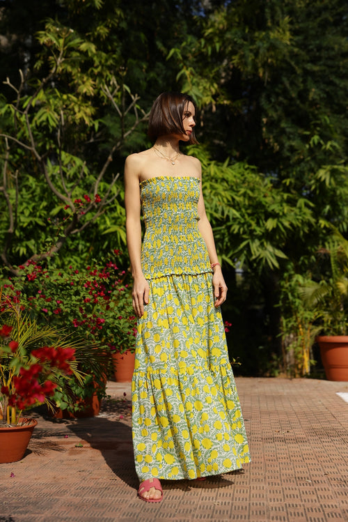 Amalfi Yellow Lemon Dress