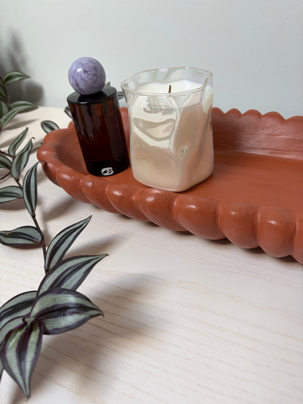 Forma Xxl Handmade Concrete Bowl Dark Terracotta