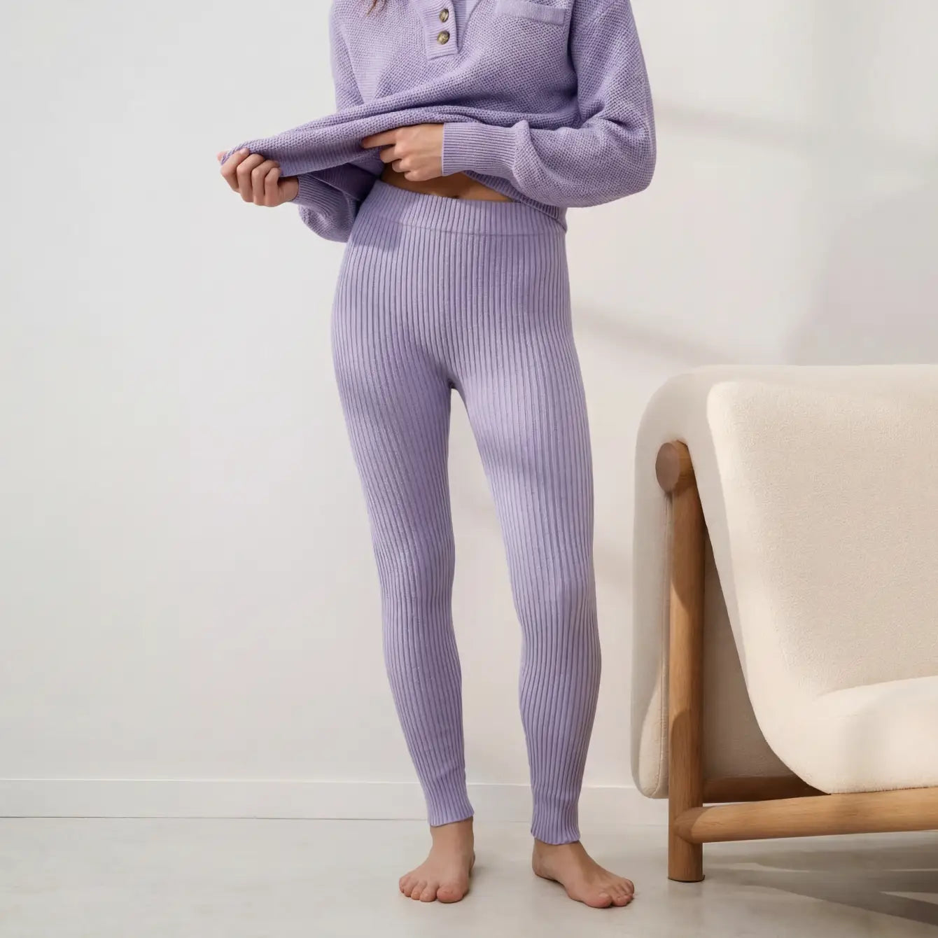 LUNYA Cottonsilk Ribbed Legging