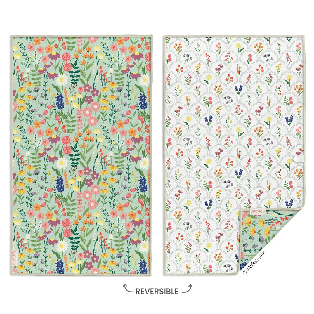 Werkshoppe Wildflowers Microfiber Kitchen Dish Towel