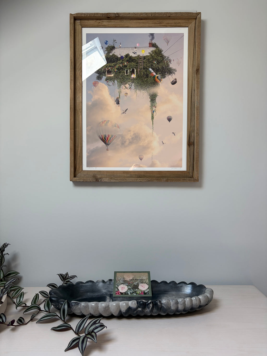 Forma Xxl Handmade Concrete Bowl Dark Marble