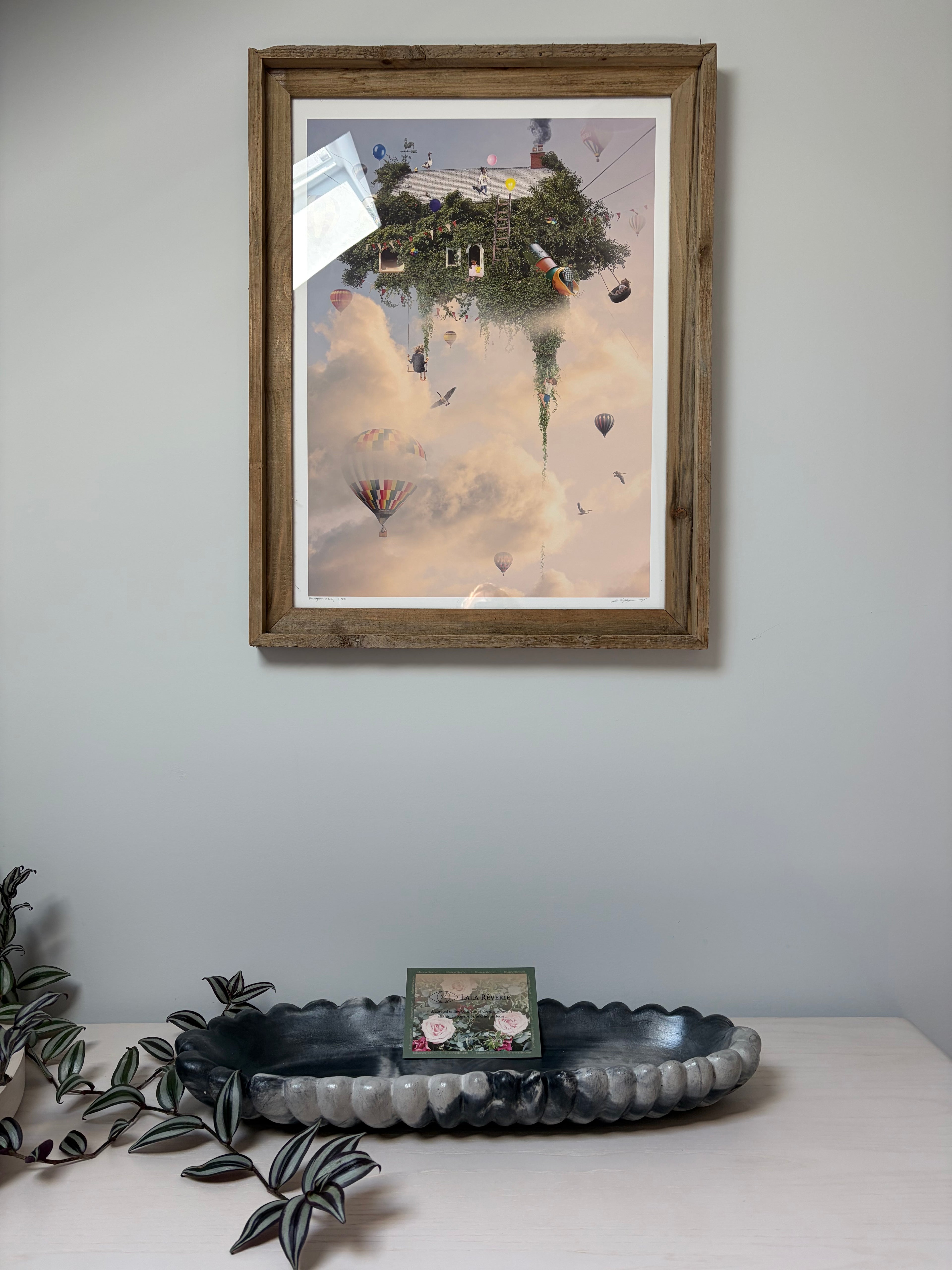 Forma Xxl Handmade Concrete Bowl Dark Marble