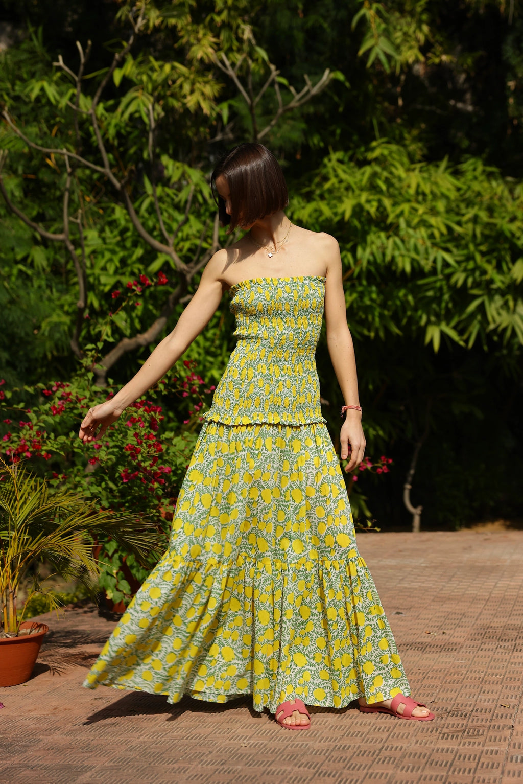 Amalfi Yellow Lemon Dress