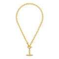 The Andy Gold Toggle and Pearl Necklace