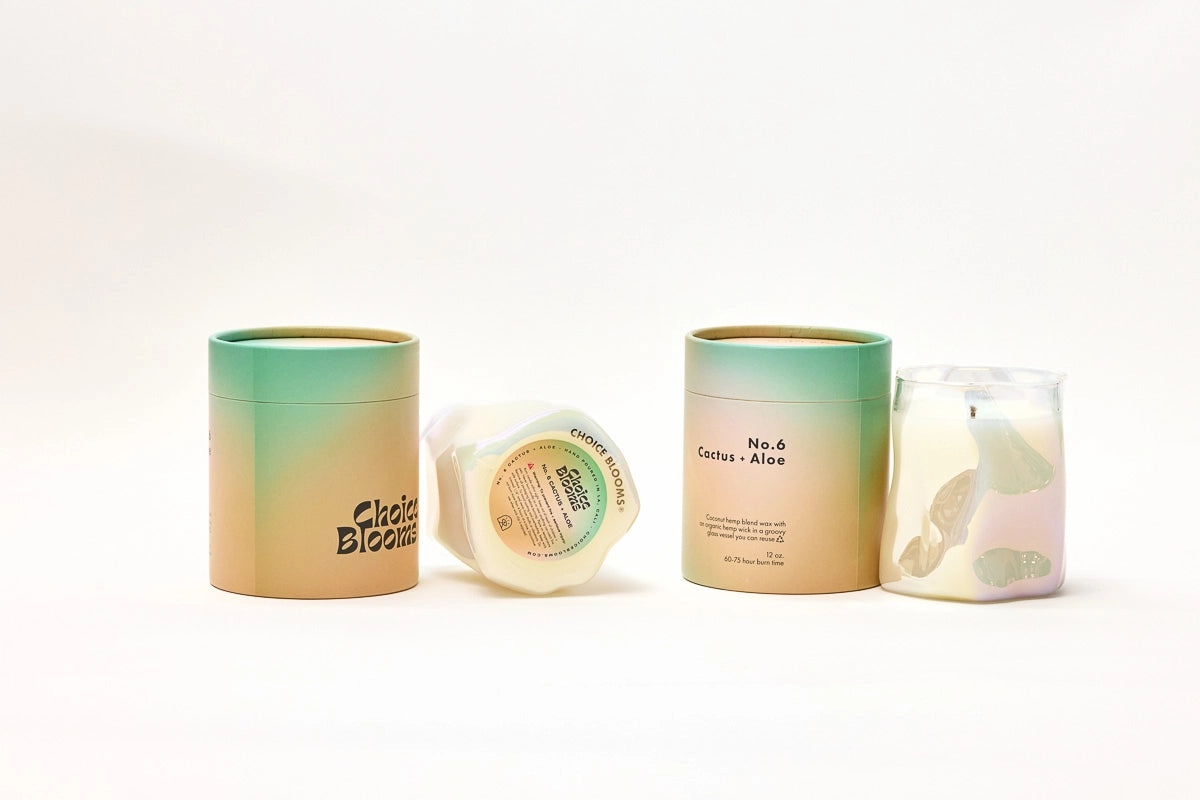 Choice Blooms 12oz. No. 6 Cactus + Aloe Candle