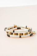 Fall From Grace Tila Bracelets - Black & White (Set of 3)