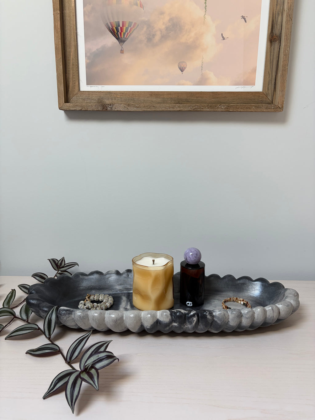 Forma Xxl Handmade Concrete Bowl Dark Marble