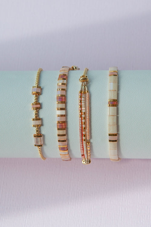 Fall From Grace Tila Bracelets - Peach Fuzz (Set of 2)