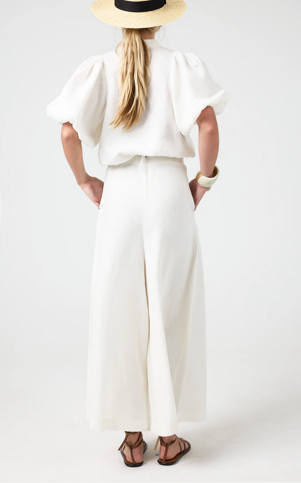 Lanhtropy Sabi Linen Pants Off White