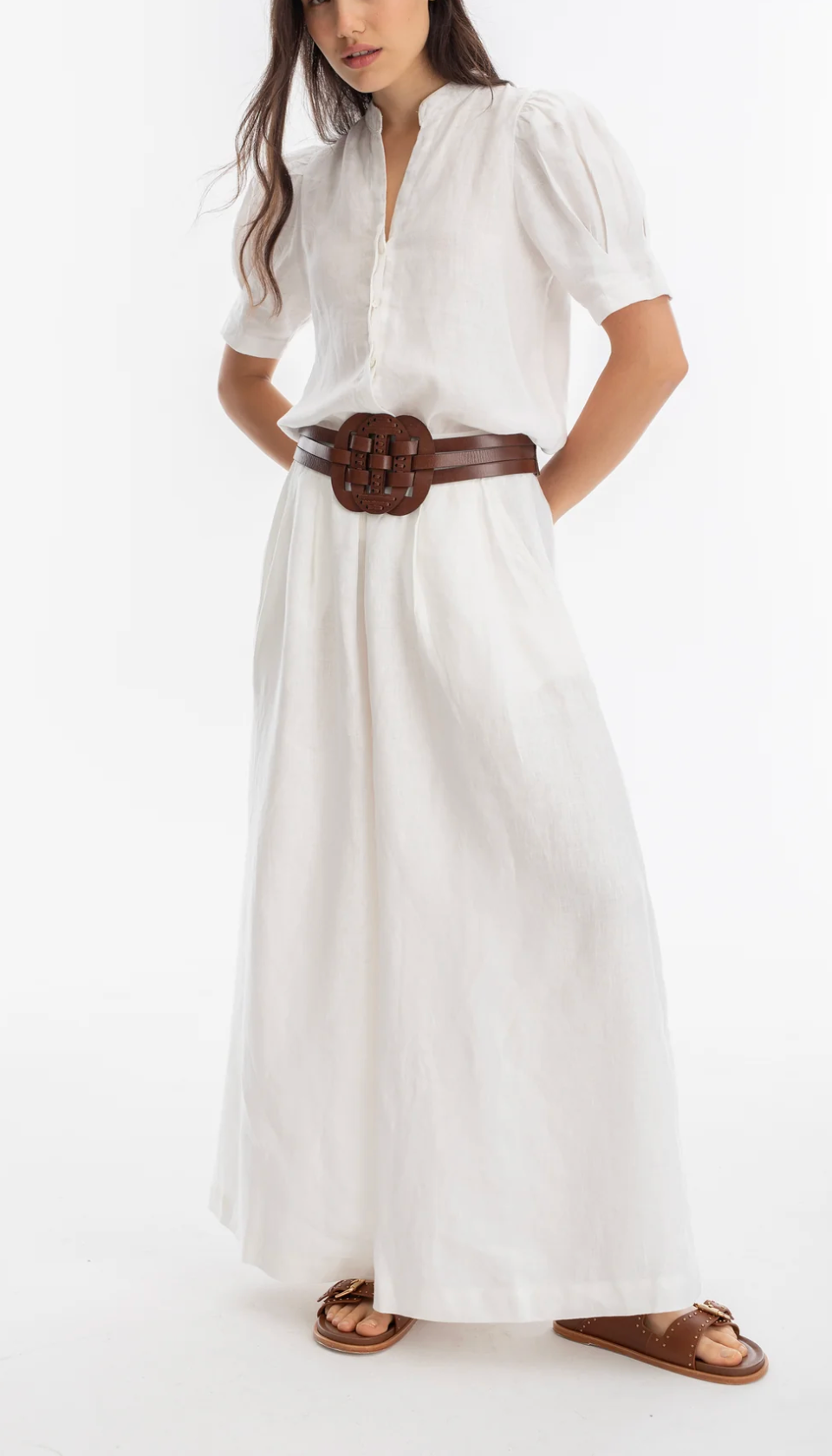 Lanhtropy Sabi Linen Pants Off White
