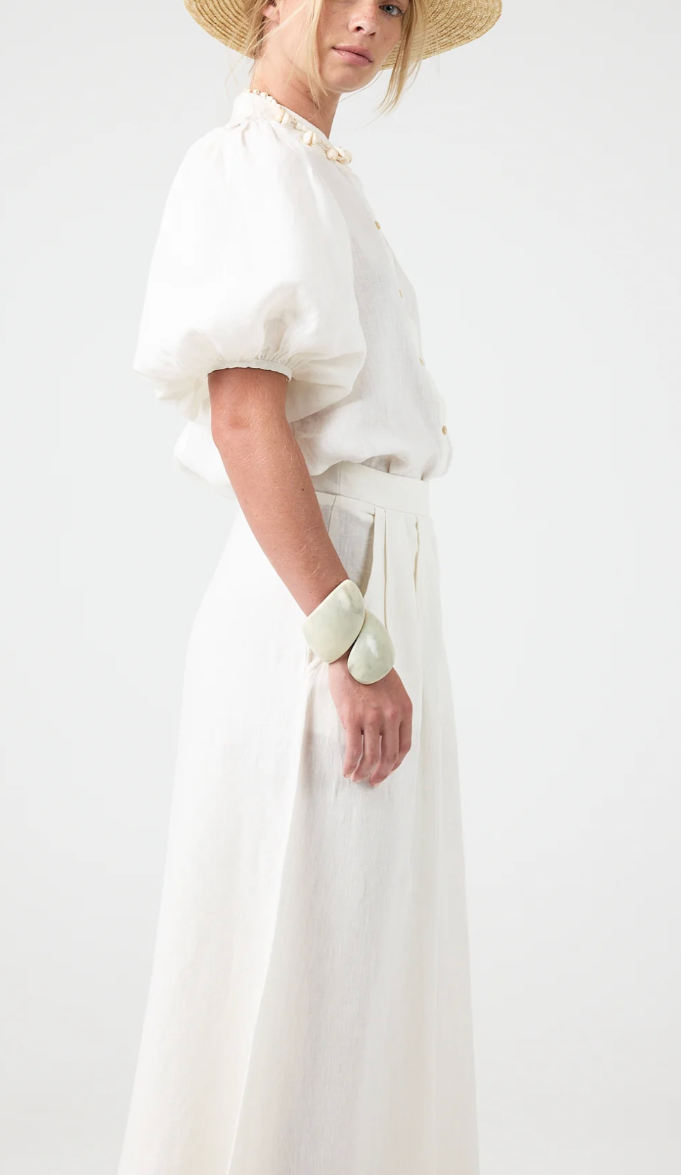 Lanhtropy Sabi Linen Pants Off White