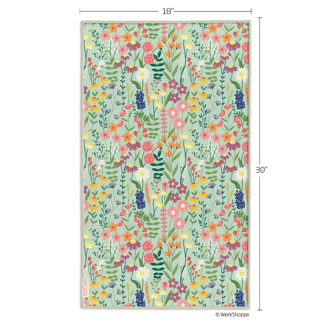 Werkshoppe Wildflowers Microfiber Kitchen Dish Towel
