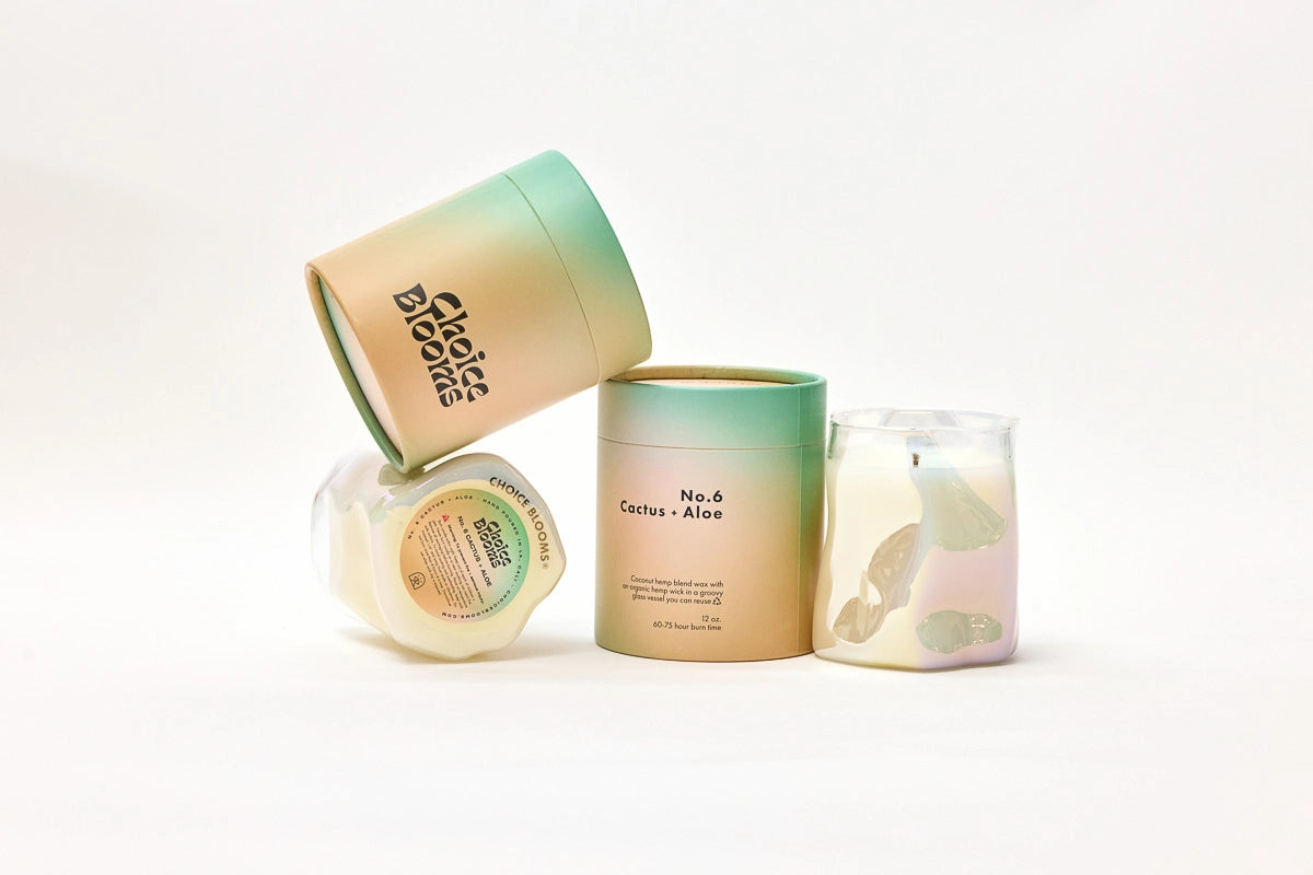 Choice Blooms 12oz. No. 6 Cactus + Aloe Candle