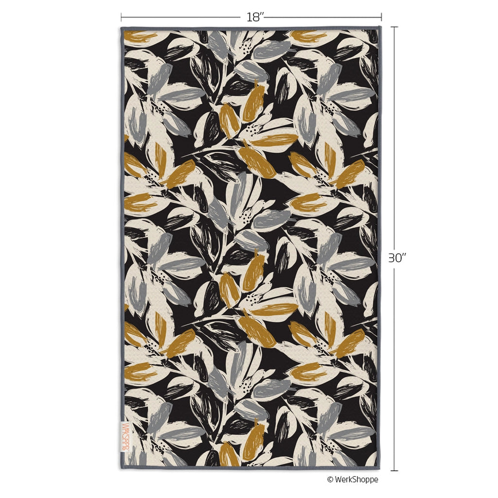 Werkshoppe Leaf Tiles Microfiber Kitchen Dish Towel