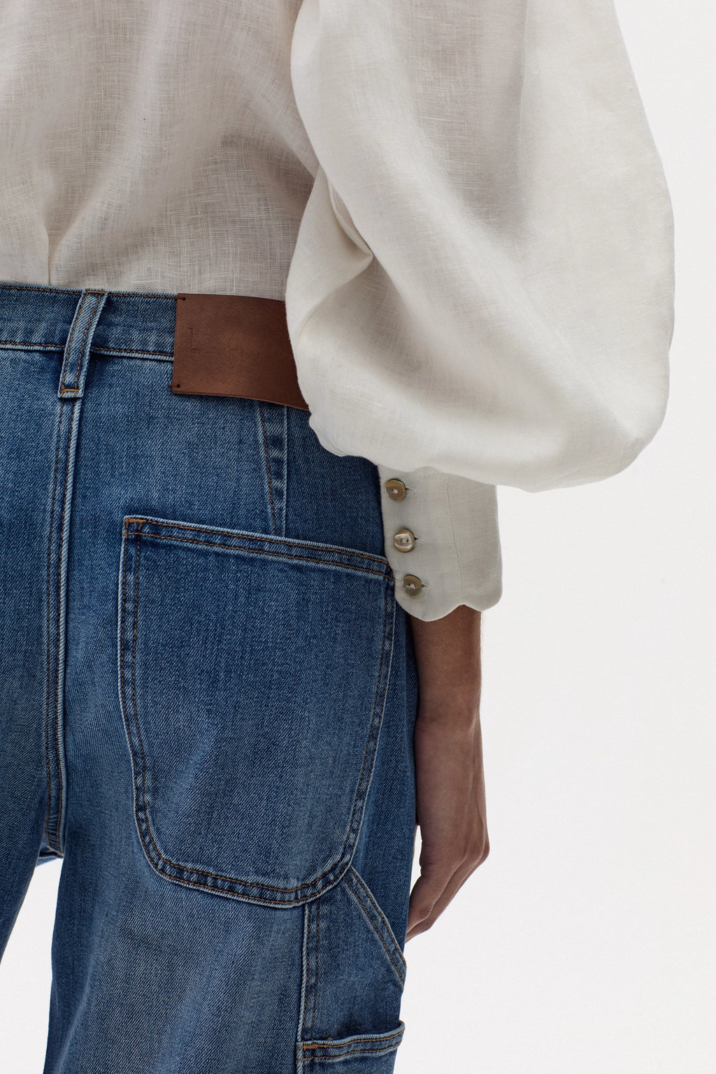 Lanhtropy Ambar Denim Pants - Washed Indigo