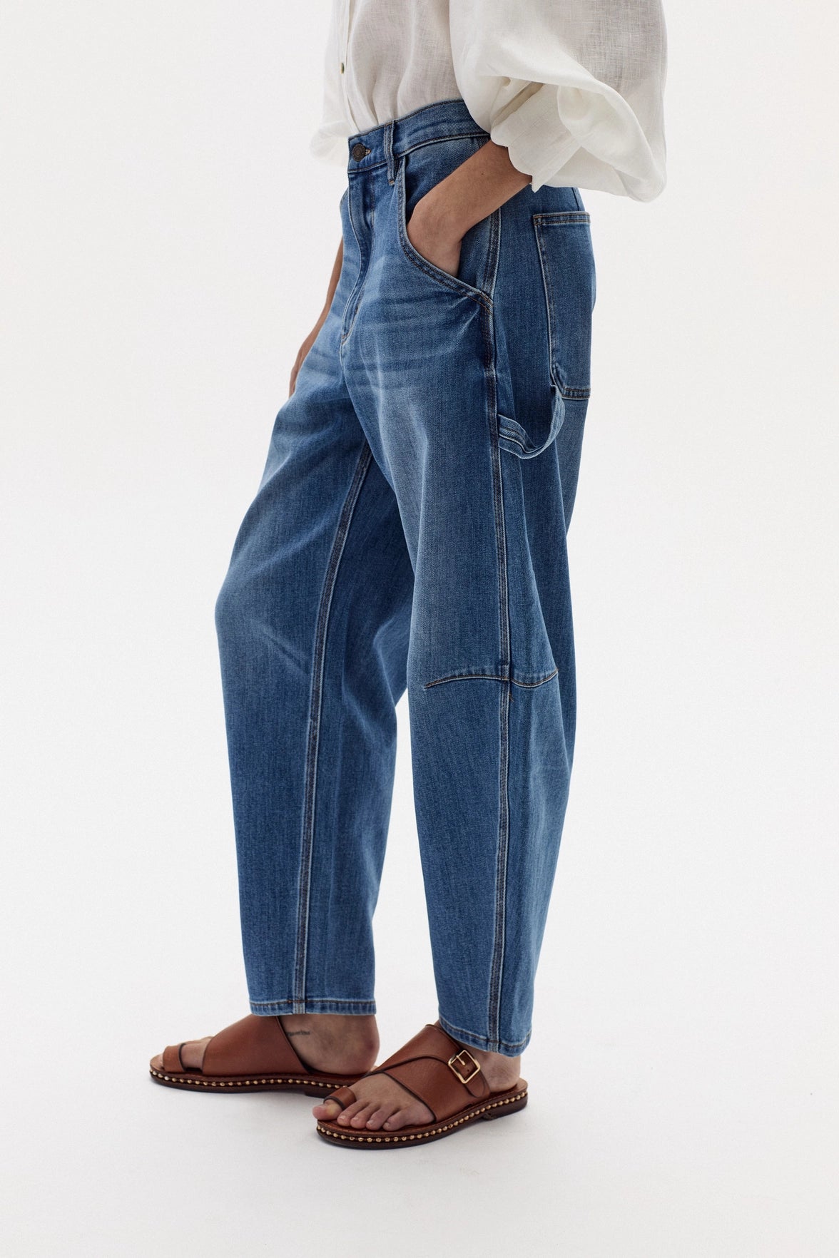 Lanhtropy Ambar Denim Pants - Washed Indigo