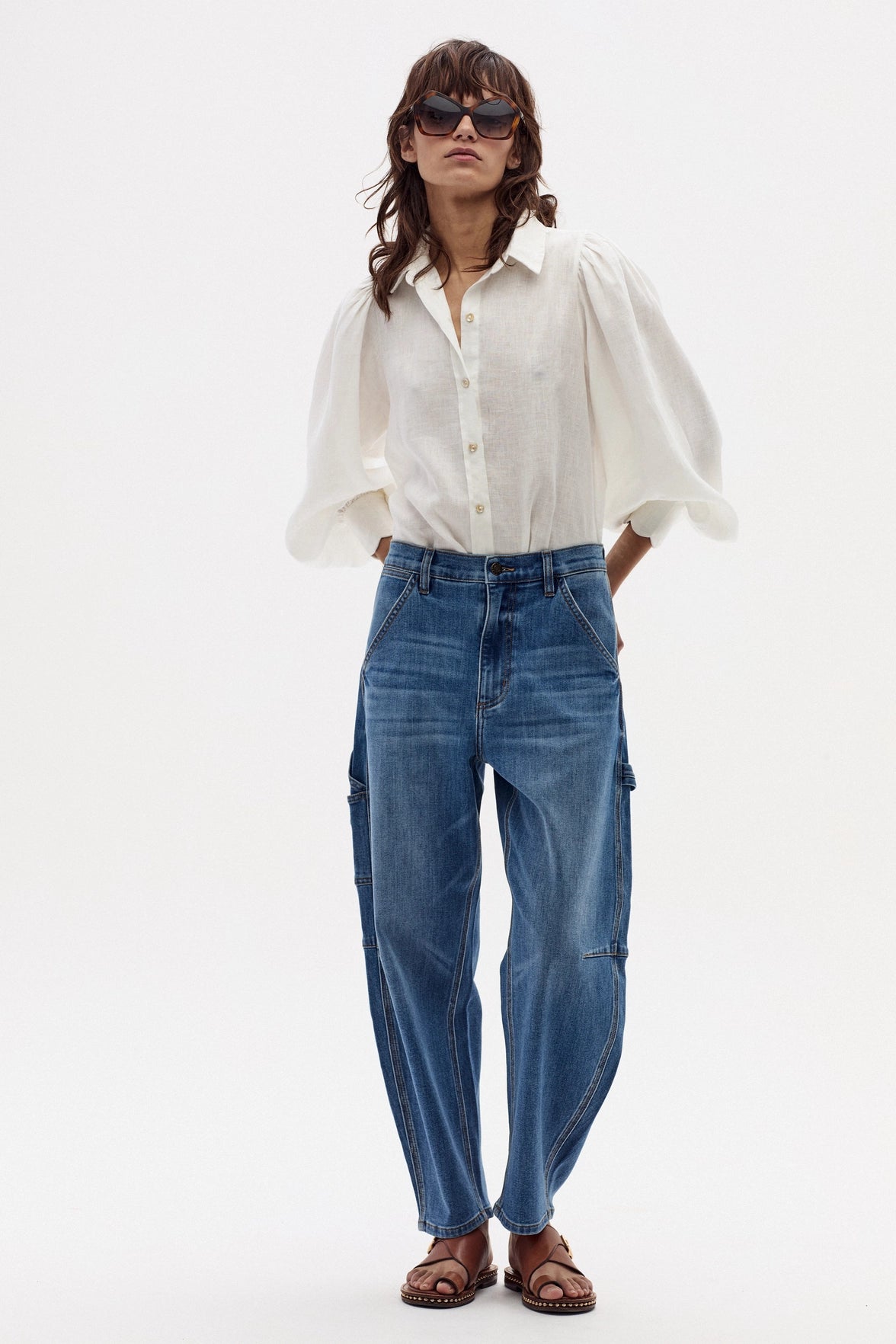 Lanhtropy Ambar Denim Pants - Washed Indigo