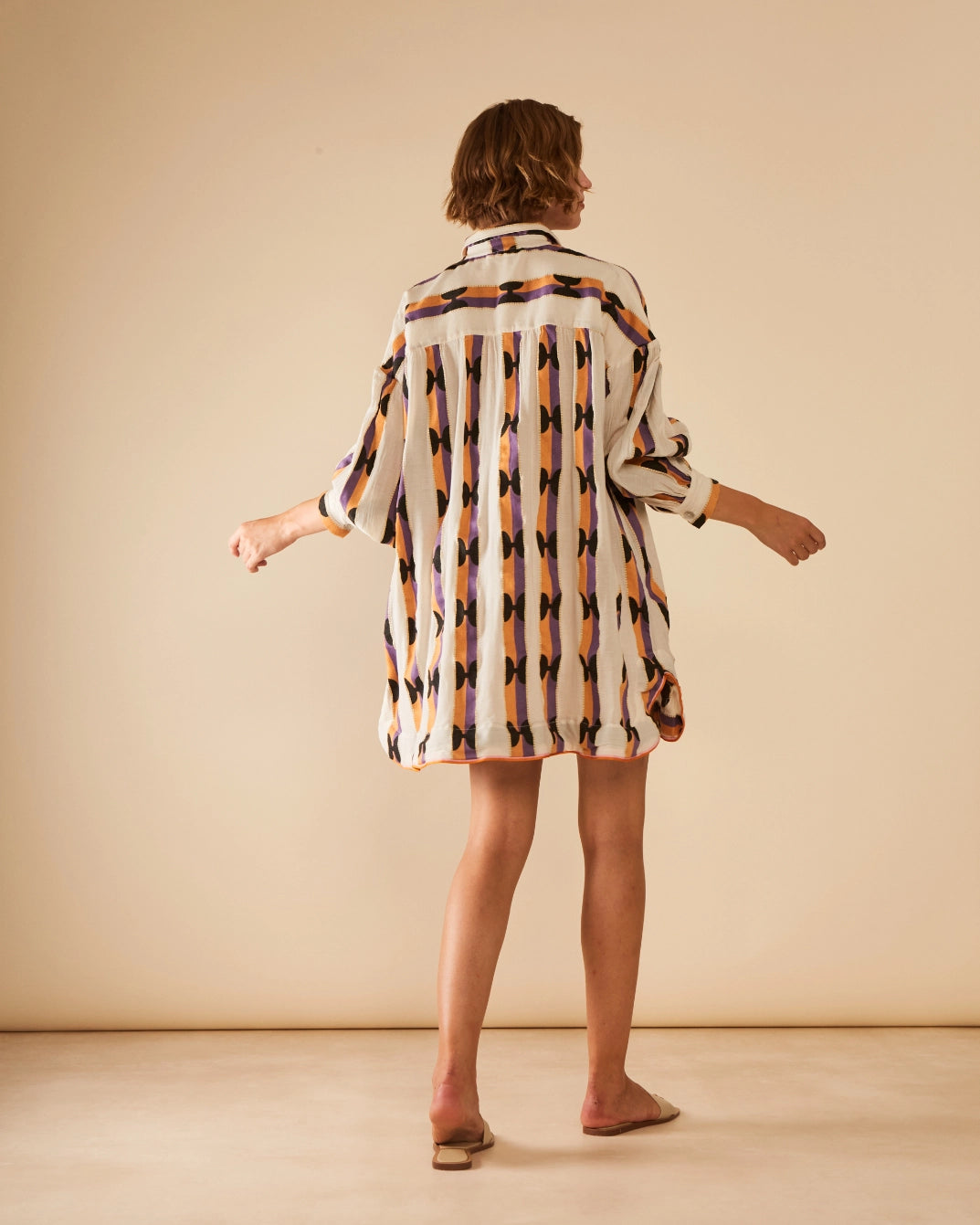 Antheris Loomed Cotton-Poplin Oversized Shirt