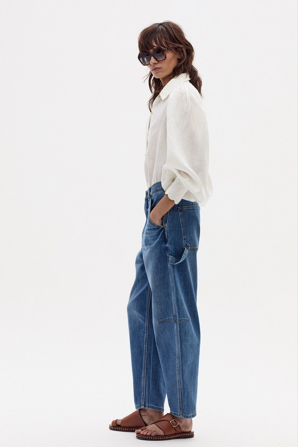 Lanhtropy Ambar Denim Pants - Washed Indigo