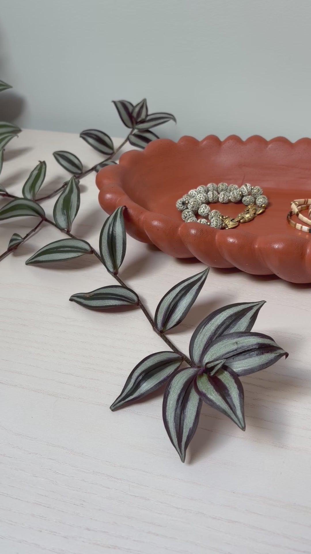 Forma Xxl Handmade Concrete Bowl Dark Terracotta