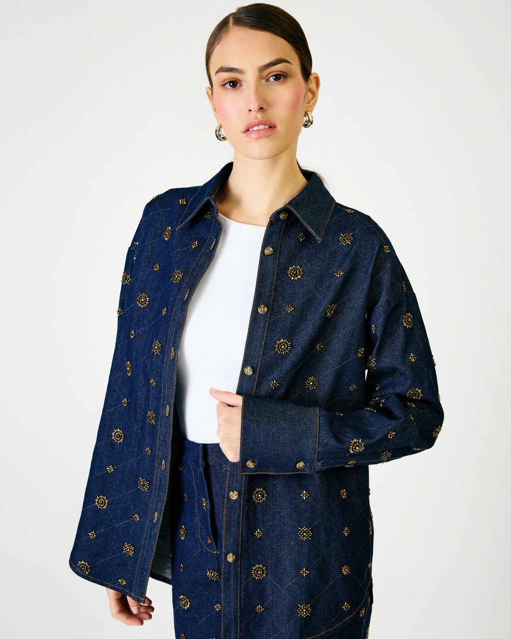 Line & Dot Attina Shacket